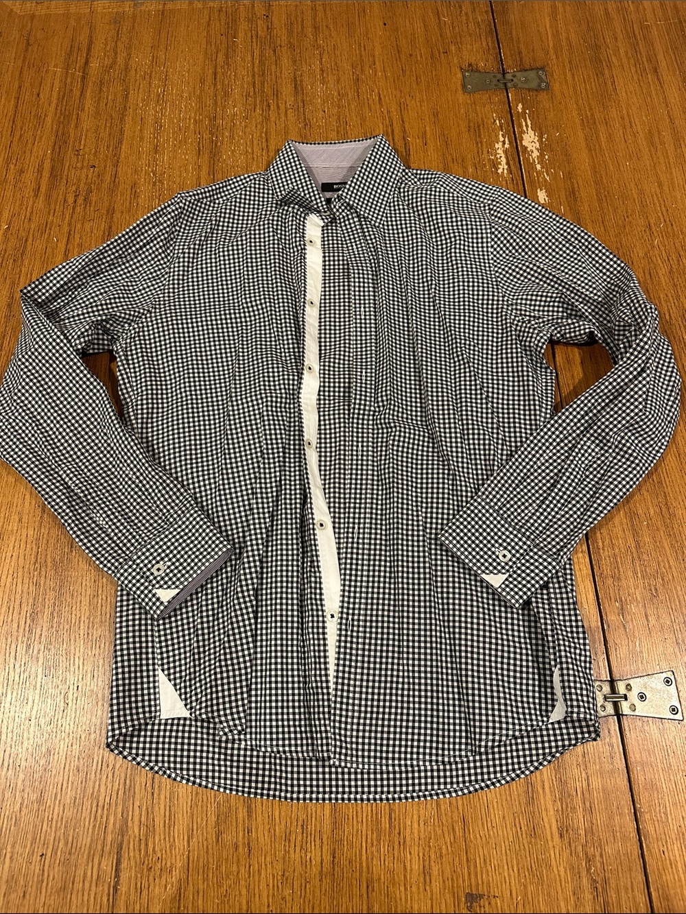 BOSS HUGO BOSS Men Checkered Button Down
